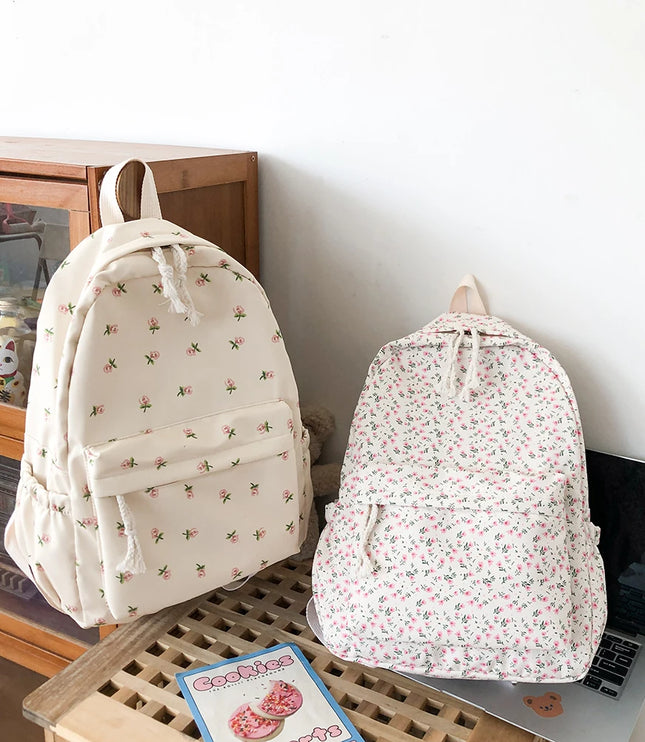 Floral Pattern Backpack