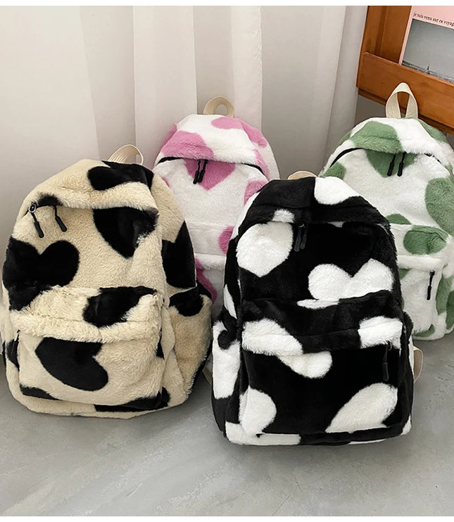 Heart Plush Backpack