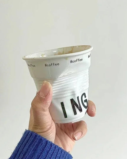 Ceramic Wrinkled Cup