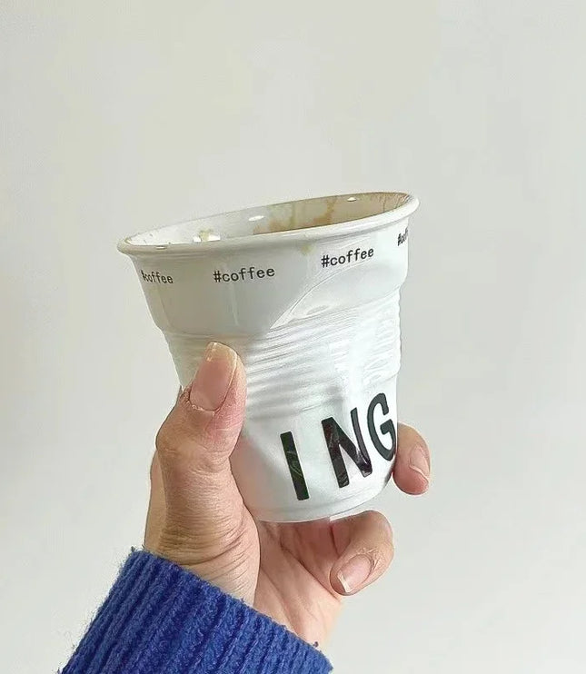 Ceramic Wrinkled Cup