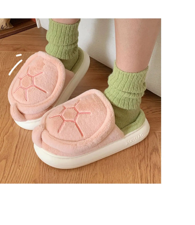 Cute Turtle Plush Slippers