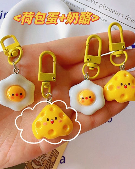 Egg & Cheese Keychain