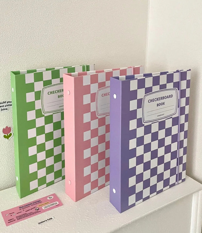 A5 Checkered Binder