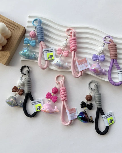 Dolphin Bow Keychain