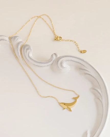 Gold Whale Necklace