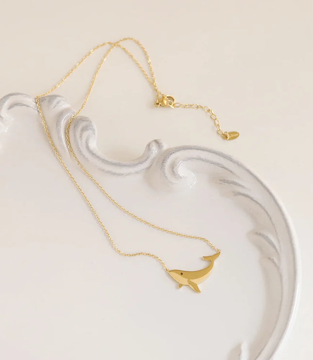 Gold Whale Necklace