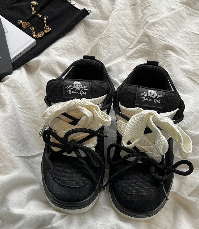 Black Bowknot Sneakers