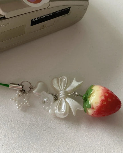 Strawberry Bag Charm