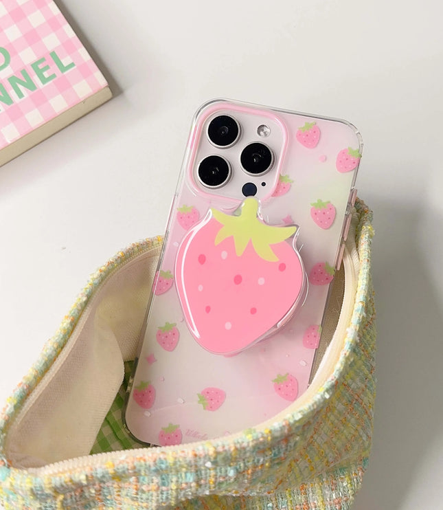 Pink Strawberry Phone Case