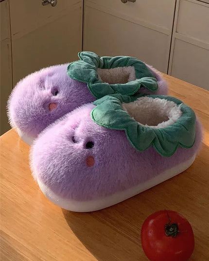 Veggies Plush Slippers