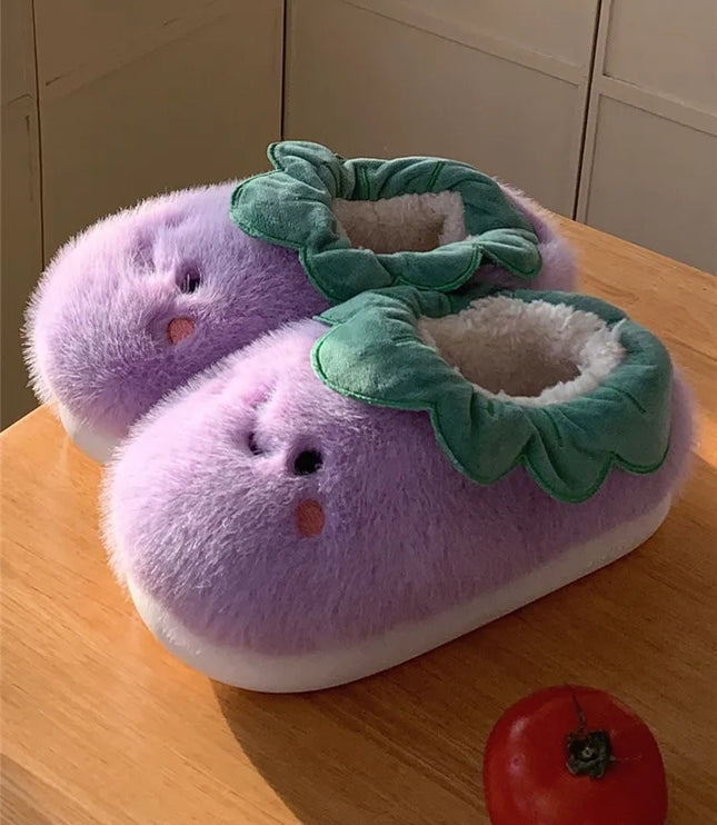 Veggies Plush Slippers