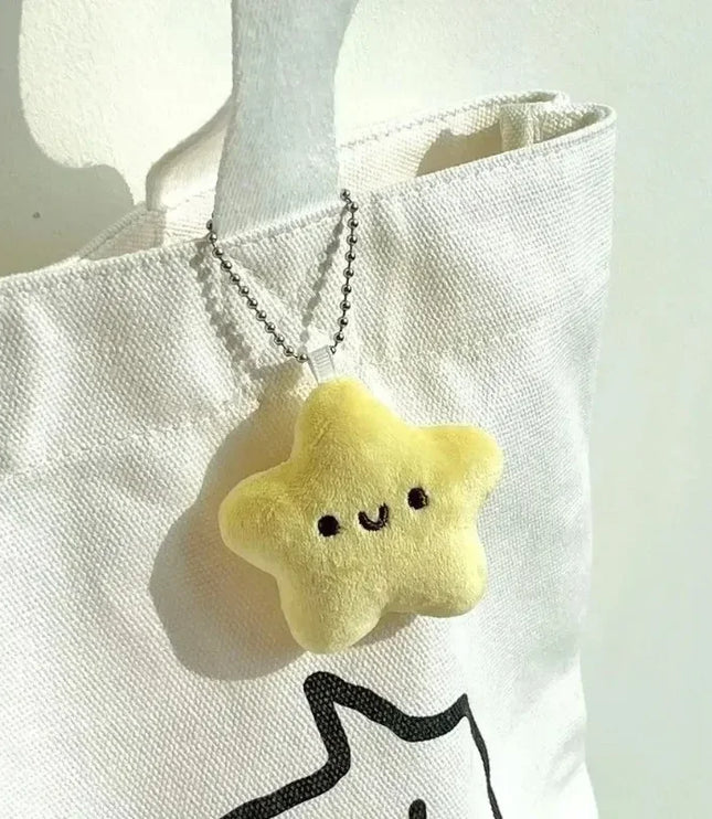 Yellow Star Plush Bag Charm