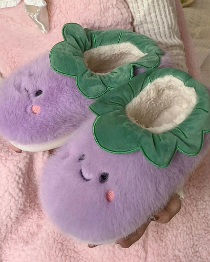 Veggies Plush Slippers