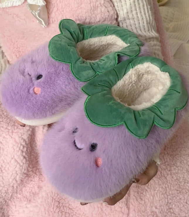 Veggies Plush Slippers