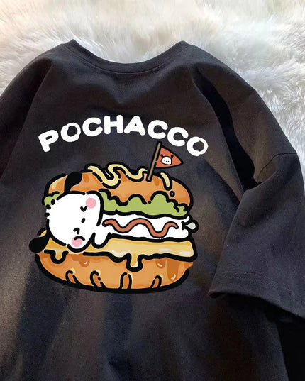 Pochacco Burger Cotton Shirt