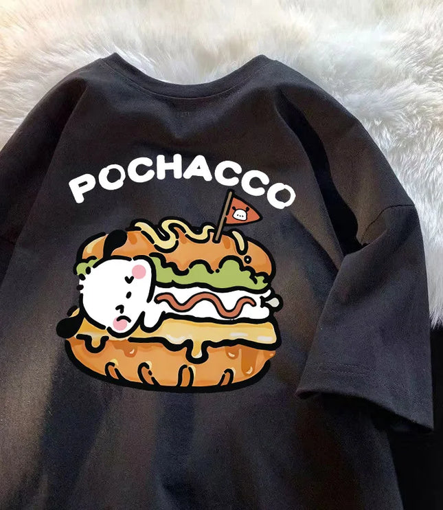 Pochacco Burger Cotton Shirt