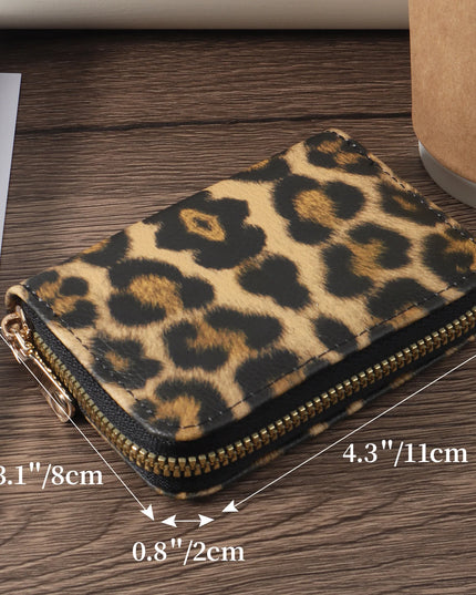 Leopard Card Holder Purse