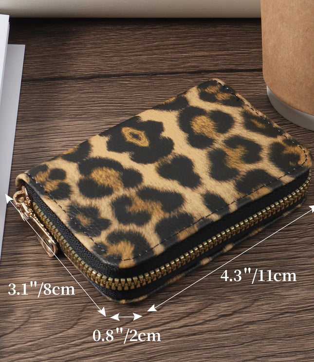 Leopard Card Holder Purse