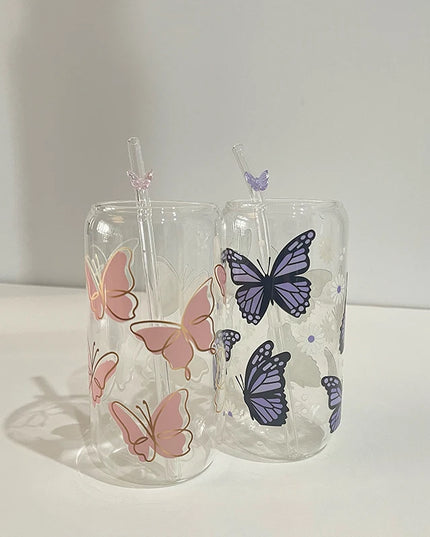 Butterfly Glass Cup