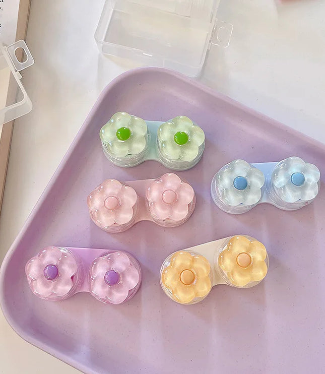 Crystal Flowers Contact Lens Case