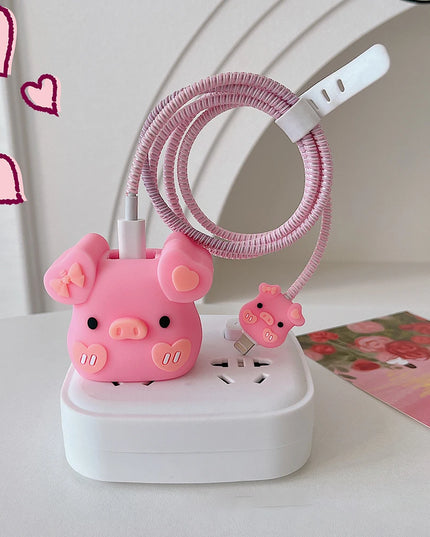 Pink Pig Charger Case