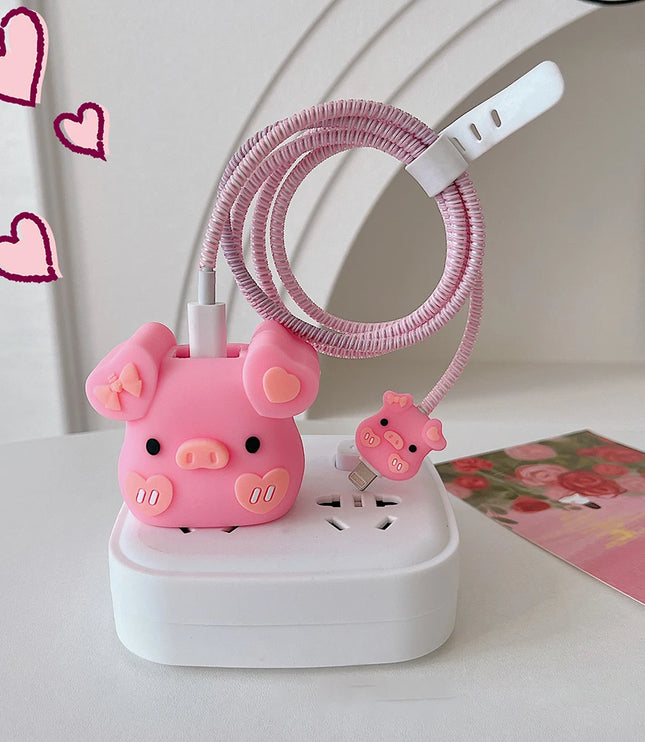 Pink Pig Charger Case