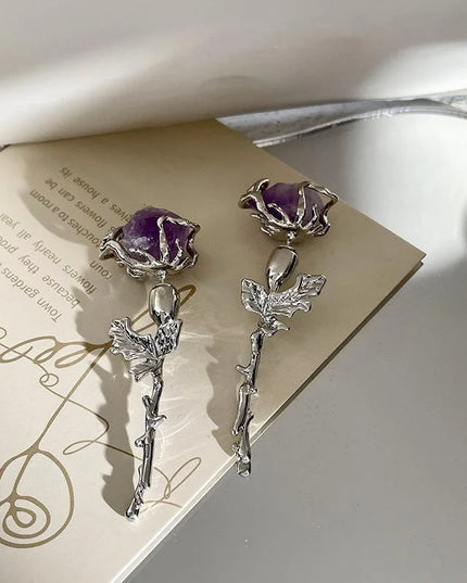 Violet Rose Earrings