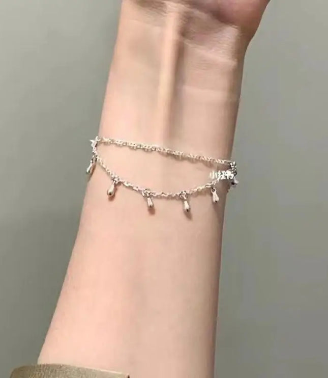 Double Layer Water Drop Bracelet