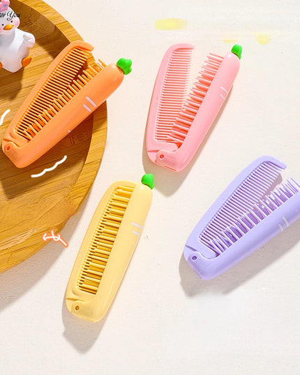 Carrot Foldable Hair Comb