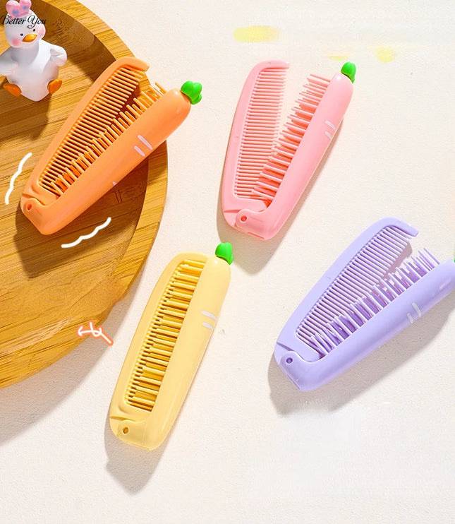 Carrot Foldable Hair Comb