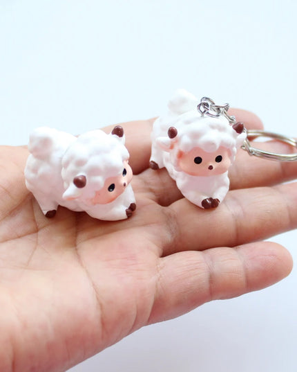 White Sheep Keychain