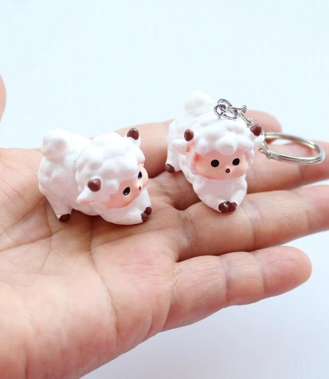 White Sheep Keychain