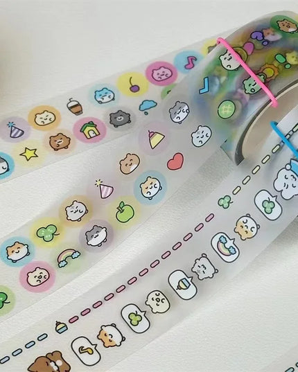 Cartoon Animal Washi Tape Stickers