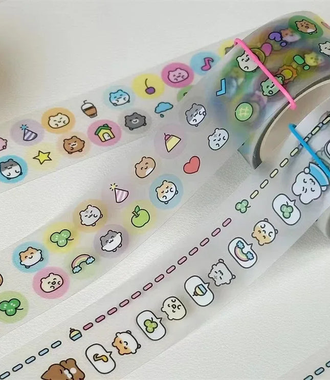 Cartoon Animal Washi Tape Stickers