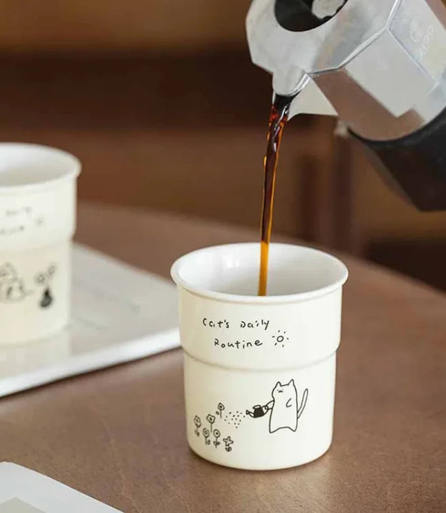 Cat Illustrations Cup