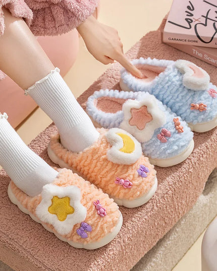 Cute Star & Moon Slippers