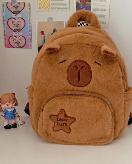 Capybara Plush Backpack