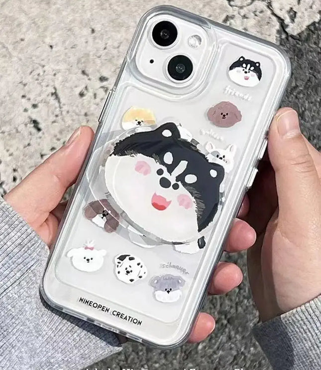 Puppy with Pop-Socket & Phone Case