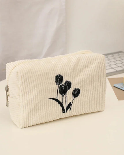 Corduroy Flowers Pen Case