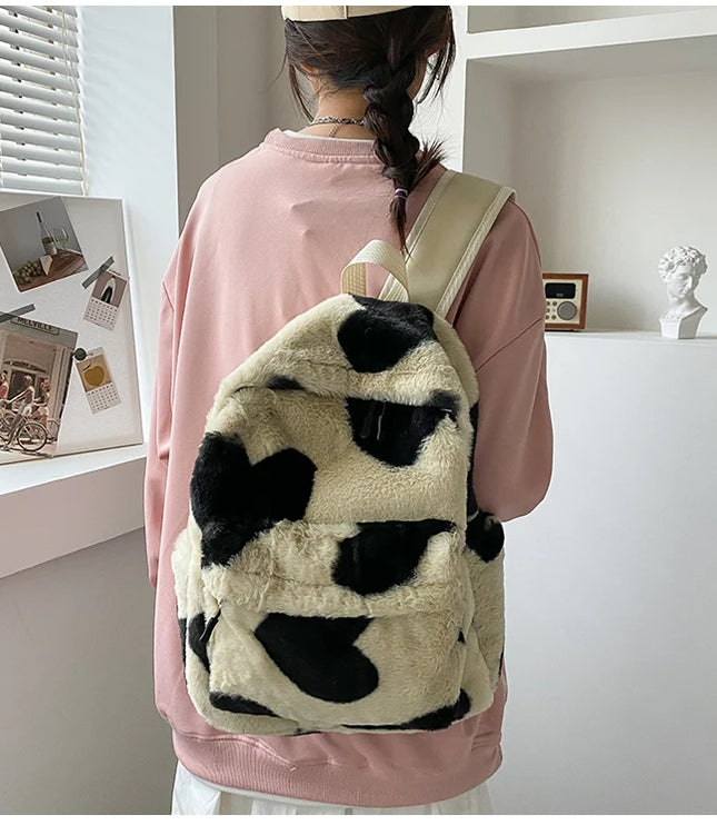 Heart Plush Backpack