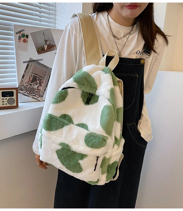 Heart Plush Backpack