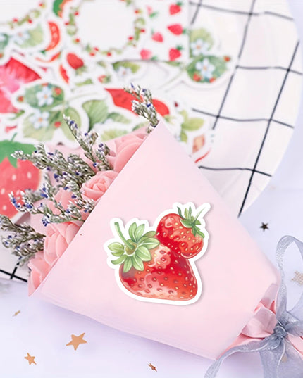 40 Strawberry Stickers