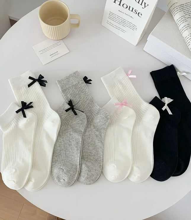 Ballet Bowknot Socks