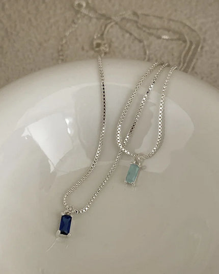 Square Crystal Necklace