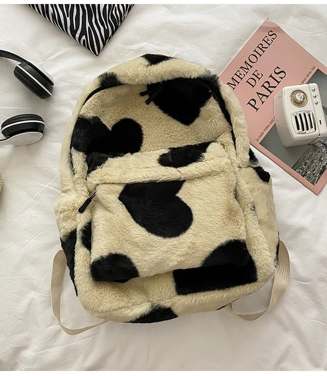 Heart Plush Backpack