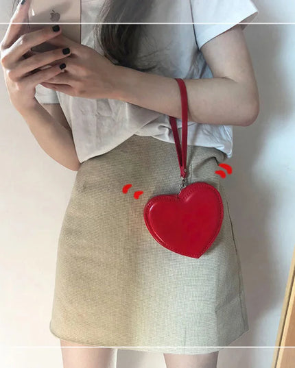 Red Heart Handbag