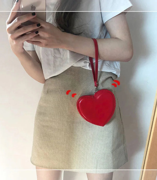 Red Heart Handbag