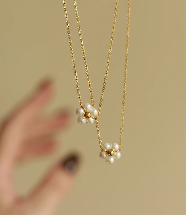 Pearl Flower Necklace