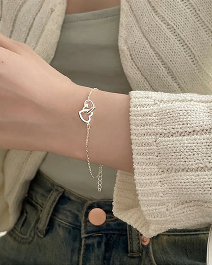 Interlocking Hearts Bracelet