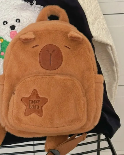 Capybara Plush Backpack